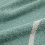 Foia Beach Towel [Grey green & Natural white]