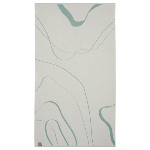 Foia Beach Towel [Grey green & Natural white]