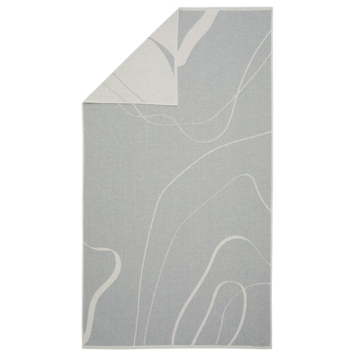 Foia Beach Towel [Blue fog & Natural white]