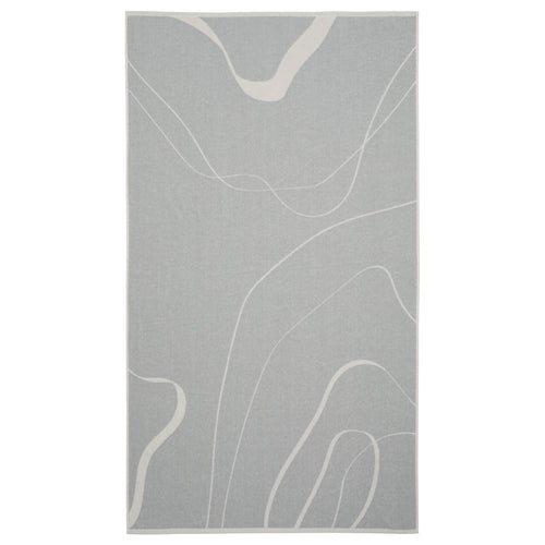 Foia Beach Towel [Blue fog & Natural white]