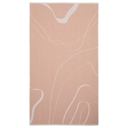 Foia Beach Towel [Light pink & Natural white]