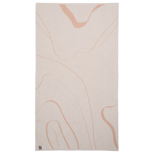 Foia Beach Towel [Light pink & Natural white]