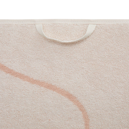 Foia Beach Towel [Light pink & Natural white]