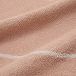 Foia Beach Towel [Light pink & Natural white]