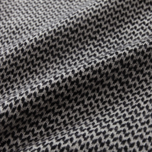 Foligno blanket, black & cream, 100% cashmere wool |High quality homewares