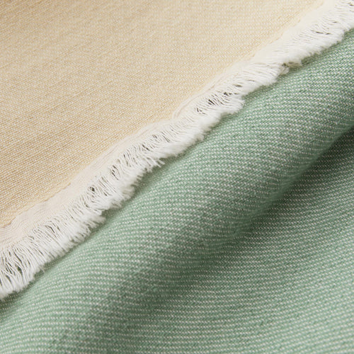 Fontao Cotton Bedspread [Dark sage & Blue fog & Oat milk]