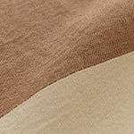 Fontao Cotton Bedspread [Conker & Oat milk & Dark walnut]