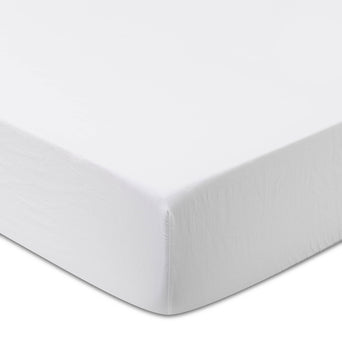 Fitted Sheet Formoso White, 70% Tencel & 30% Hemp