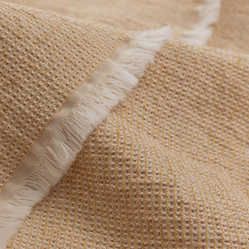 Fraiao Linen Cotton Towel [Pale Ochre & Natural]