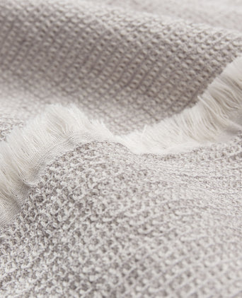Fraiao Linen Cotton Towel [Grey/Natural white]