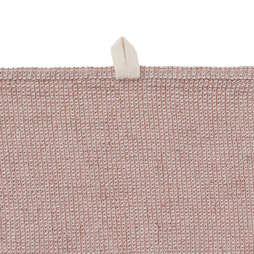 Fraiao Linen Cotton Towel [Rosewood & Natural white]
