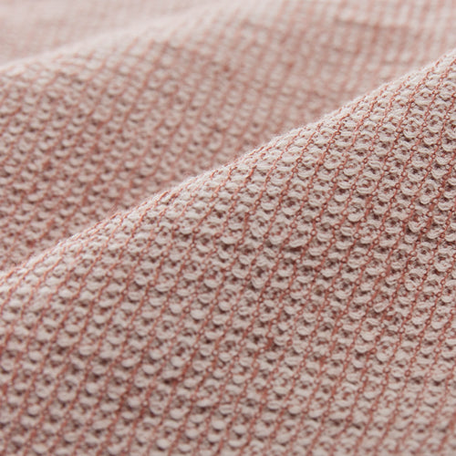 Freira Bedspread rosewood & natural white, 60% cotton & 40% linen | URBANARA bedspreads & quilts