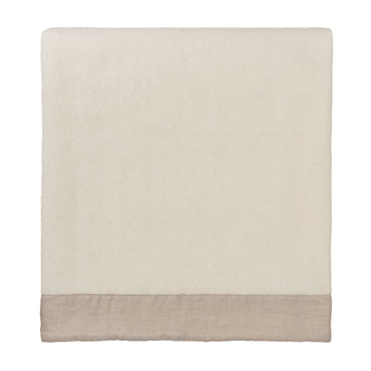 Fyn Blanket off-white & natural, 100% new wool