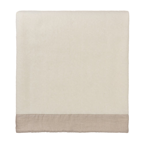 Fyn Blanket off-white & natural, 100% new wool