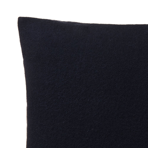 Fyn Cushion Cover in dark blue & natural | Home & Living inspiration | URBANARA