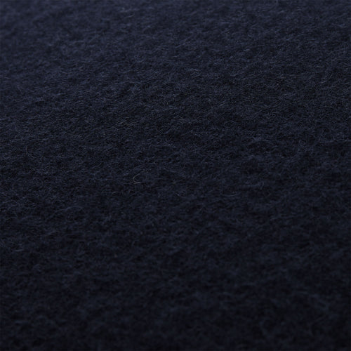 Fyn Cushion Cover dark blue & natural, 100% new wool & 100% linen | High quality homewares