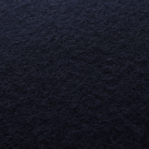 Fyn Cushion Cover dark blue & natural, 100% new wool & 100% linen | High quality homewares