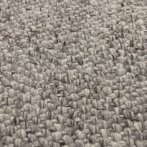 Gompti Rug grey melange & natural white, 70% wool & 30% cotton | High quality homewares