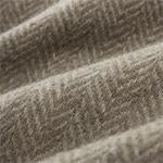 Gotland Sheri Blanket olive green & grey, 100% new wool | High quality homewares