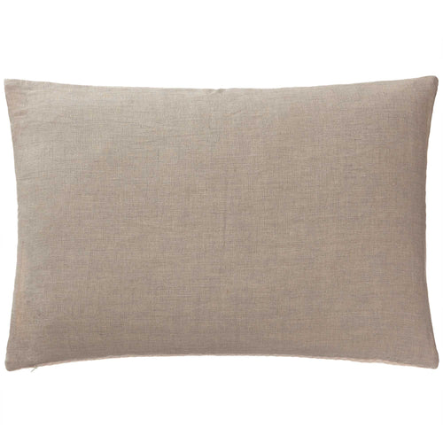 Gotland Cushion Cover powder pink & cream, 100% new wool & 100% linen | URBANARA cushion covers