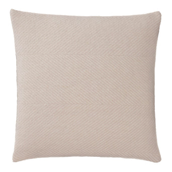 Gotland Cushion Cover powder pink & cream, 100% new wool & 100% linen