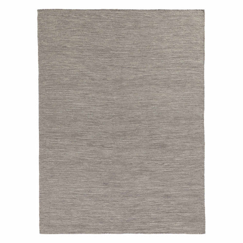 Gravlev Rug grey & light grey & off-white, 50% new wool & 50% cotton | URBANARA wool rugs