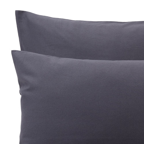 Ilha Flanell Bed Linen [Charcoal]
