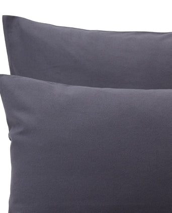 Ilha Flanell Bed Linen [Charcoal]