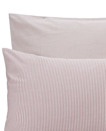 Izeda Duvet Cover dark red & white, 100% cotton