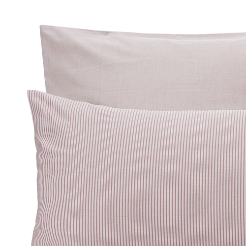 Izeda Pillowcase in dark red & white | Home & Living inspiration | URBANARA