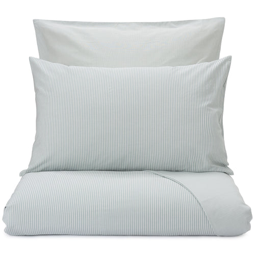 Izeda Pillowcase green grey & white, 100% cotton