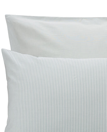 Izeda Duvet Cover green grey & white, 100% cotton