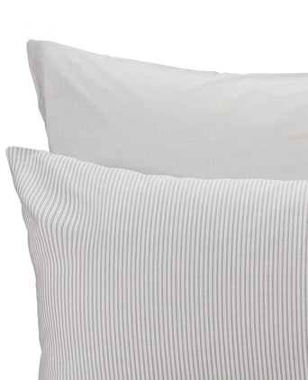 Izeda Duvet Cover light grey & white, 100% cotton