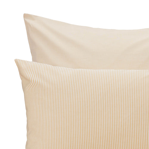Izeda Pillowcase in mustard & white | Home & Living inspiration | URBANARA
