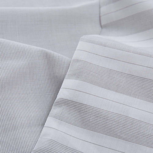 Izeda Pillowcase light grey & white, 100% cotton | High quality homewares