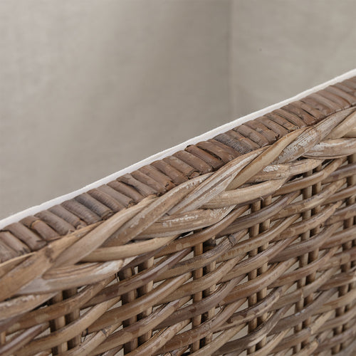 Java Storage Trunk grey brown, 100% rattan | URBANARA laundry baskets