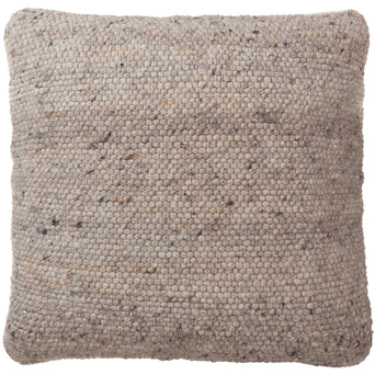 Jindas Cushion Cover [Sandstone melange/Cognac]