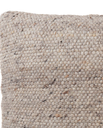 Jindas Cushion Cover [Sandstone melange/Cognac]