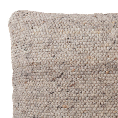 Jindas Cushion Cover [Sandstone melange/Cognac]