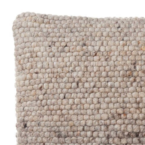 Jindas Cushion Cover [Sandstone melange/Cognac]