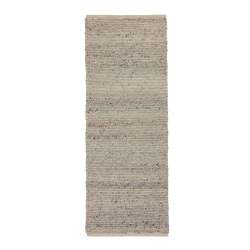 Jindas runner, silver grey, 65% wool & 35% cotton |High quality homewares