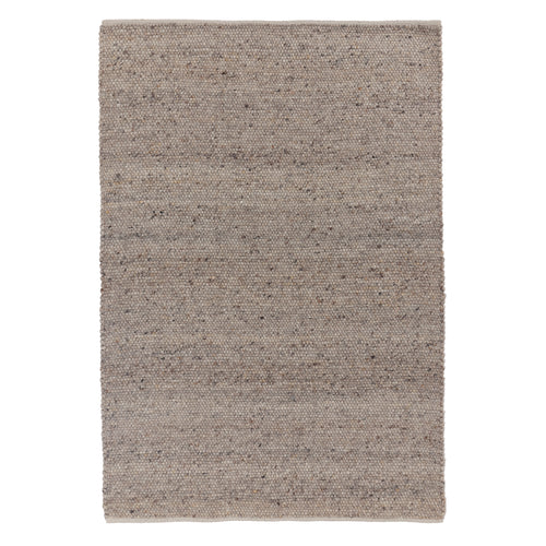 Jindas Wool Rug sandstone melange & cognac, 100% wool | URBANARA wool rugs