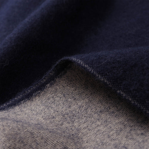 Jonava Merino Wool Blanket dark blue & natural, 100% merino wool | High quality homewares