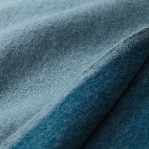 Jonava Merino Wool Blanket green grey & teal, 100% merino wool | URBANARA wool blankets