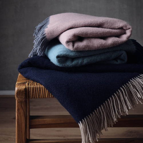 Jonava Merino Wool Blanket in green grey & teal | Home & Living inspiration | URBANARA