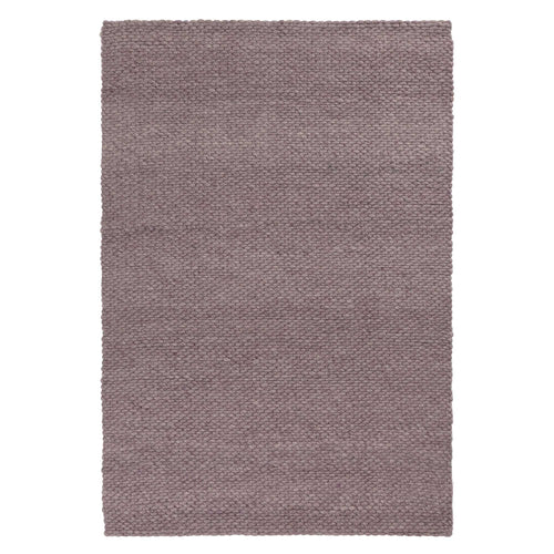 Kalu rug, grey melange, 48% wool & 52% cotton | URBANARA wool rugs