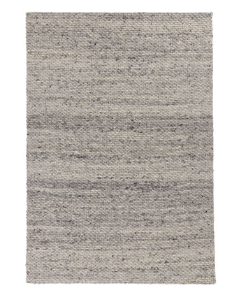 Kalu Rug light grey melange, 48% wool & 52% cotton