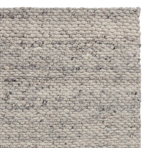 Kalu Rug light grey melange, 48% wool & 52% cotton