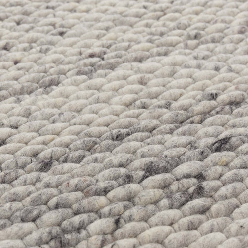 Kalu Rug light grey melange, 48% wool & 52% cotton | High quality homewares