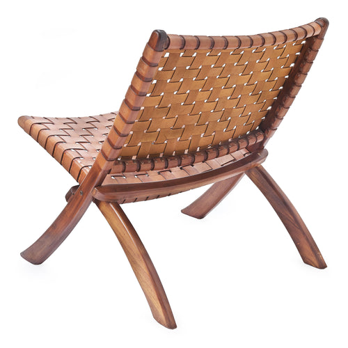 Kamaru Leather Chair in light cognac | Home & Living inspiration | URBANARA